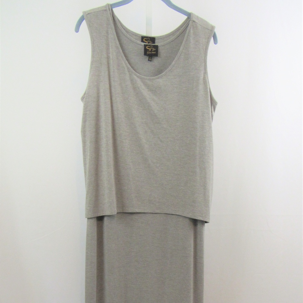 Serena Williams Signature Gray 2 pc Maxi Dress L